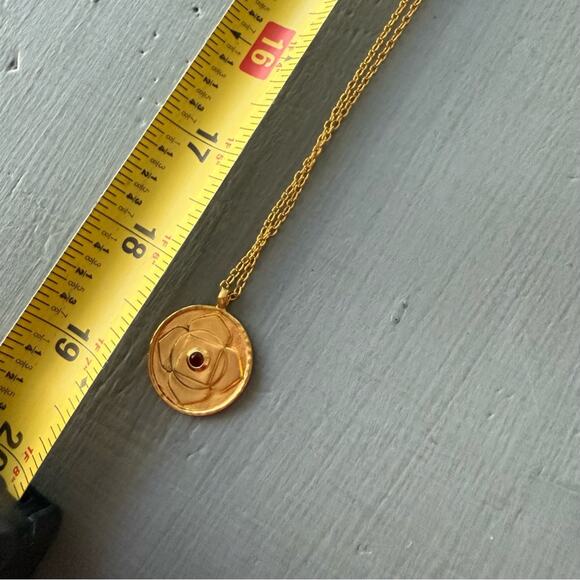 Satya Gold Tone Pendant & Necklace - Picture 5 of 8